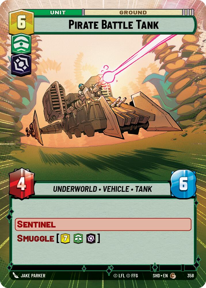 Pirate Battle Tank (358) (Hyperspace) (358) [Shadows of the Galaxy]