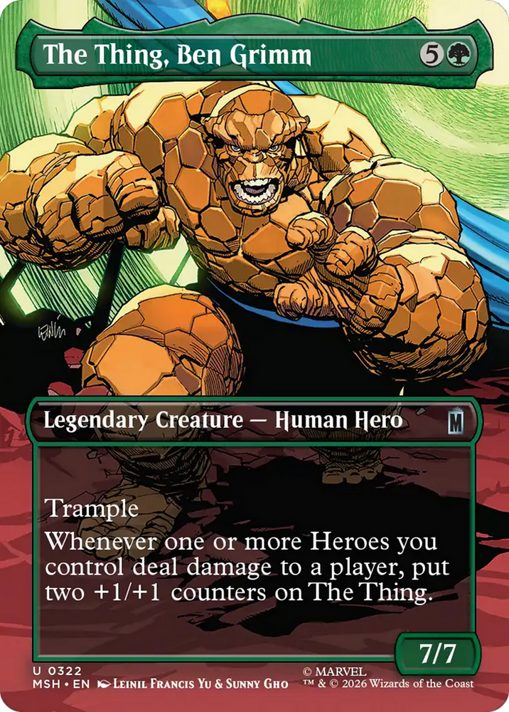 The Thing, Ben Grimm (Borderless) [Marvel Super Heroes]