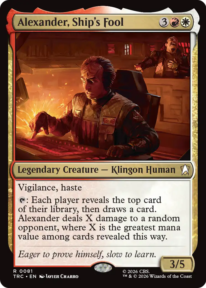 Alexander, Ship's Fool (Surge Foil) [Star Trek Commander]