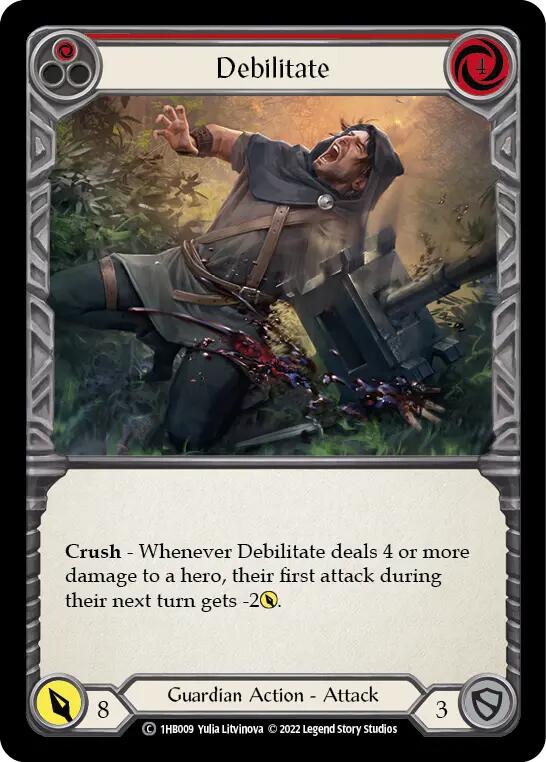 Debilitate (Red) [1HB009] (History Pack 1 Bravo Blitz Deck)