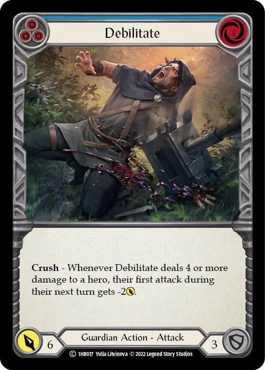 Debilitate (Blue) [1HB017] (History Pack 1 Bravo Blitz Deck)