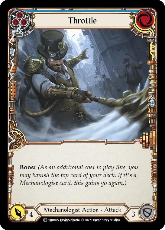 Throttle (Blue) [1HD025] (History Pack 1 Dash Blitz Deck)