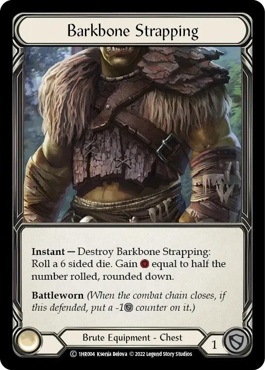 Barkbone Strapping [1HR004] (Historic Pack 1 Blitz Deck Rhinar)