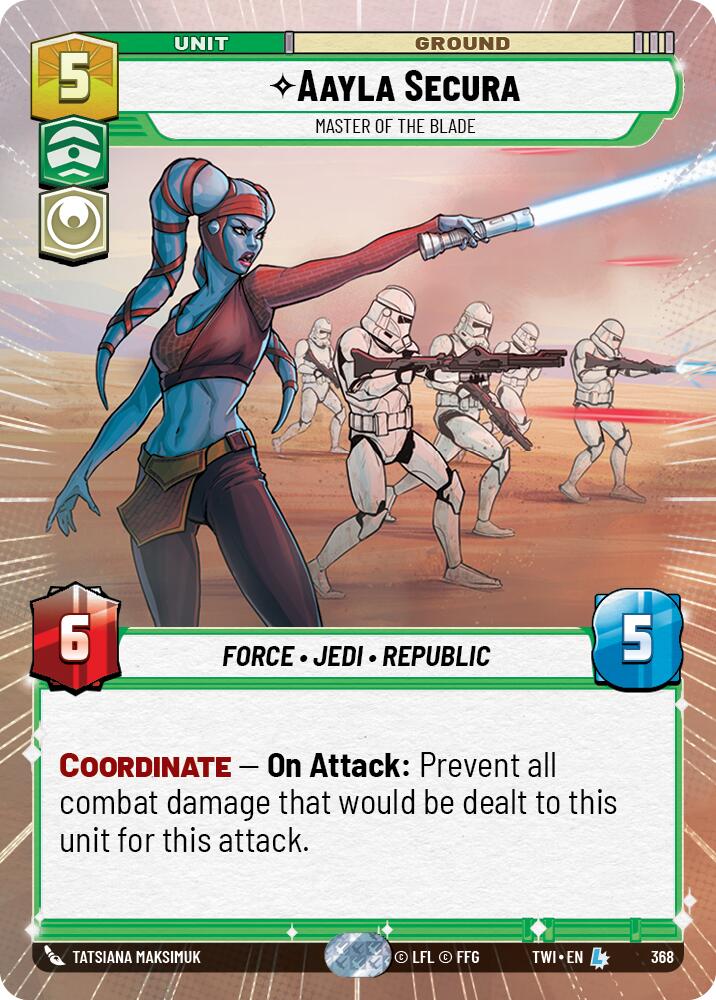 Aayla Secura - Master of the Blade (368) (Hyperspace) (368) [Twilight of the Republic]