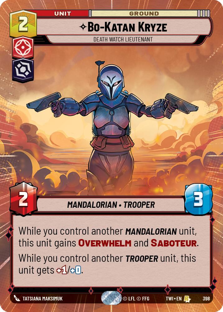 Bo-Katan Kryze - Death Watch Lieutenant (398) (Hyperspace) (398) [Twilight of the Republic]