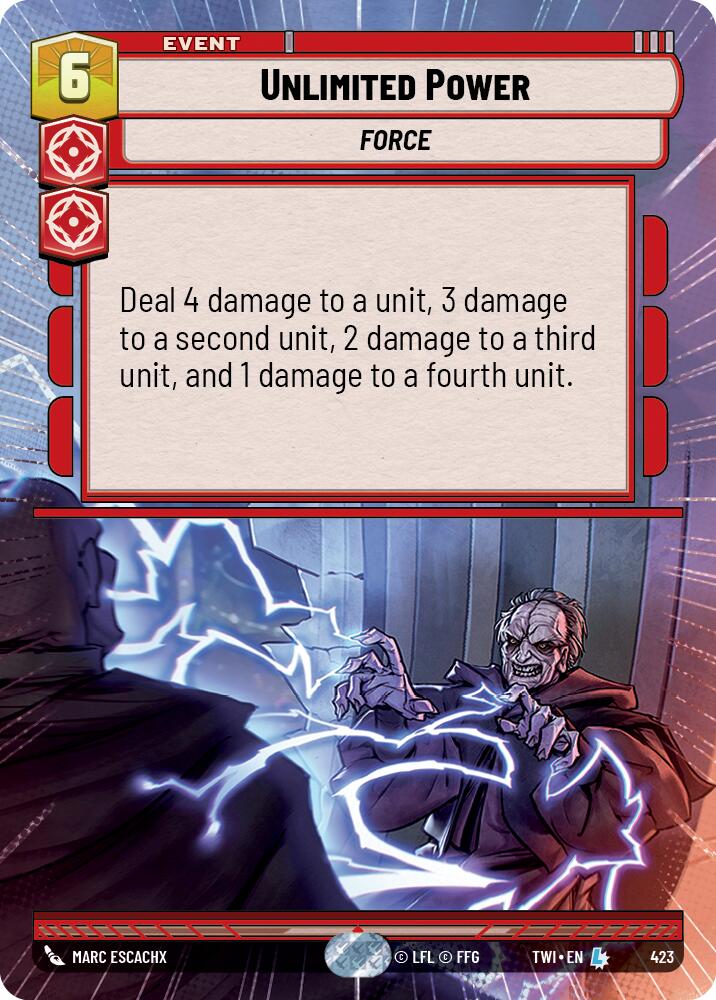 Unlimited Power (423) (Hyperspace) (423) [Twilight of the Republic]
