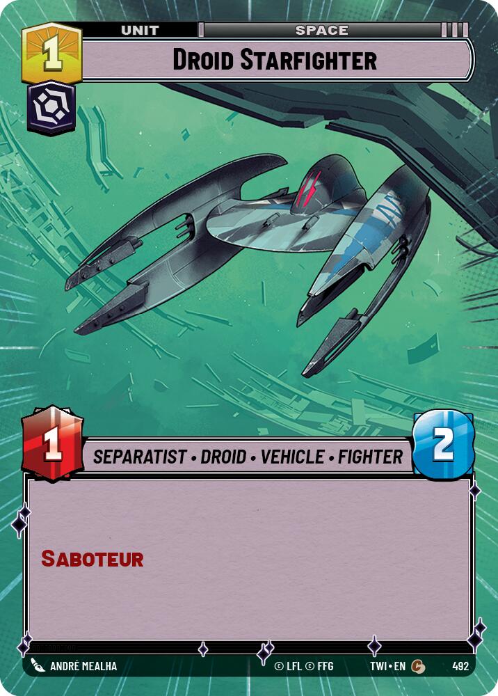 Droid Starfighter (492) (Hyperspace) (492) [Twilight of the Republic]