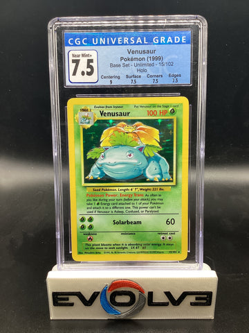 Venusaur (15/102) [Pokemon: Base Set] CGC 7.5