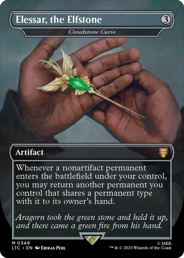 Cloudstone Curio - Elessar, the Elfstone (Borderless) [The Lord of the Rings: Tales of Middle-Earth Commander]