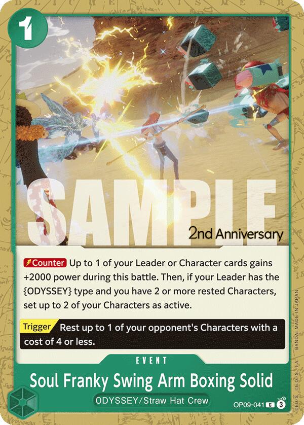 Soul Franky Swing Arm Boxing Solid [Emperors in the New World: 2nd Anniversary Tournament Cards]