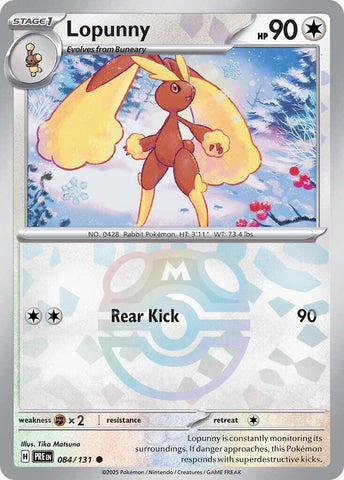 Lopunny (084/131) (Master Ball Pattern) [Scarlet & Violet: Prismatic Evolutions]