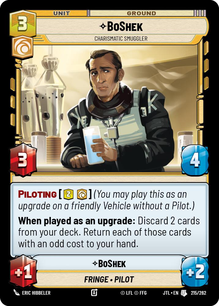 BoShek - Charismatic Smuggler (215/262) (215/257) [Jump to Lightspeed]