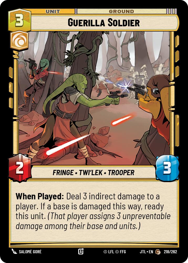 Guerilla Soldier (218/262) (218/257) [Jump to Lightspeed]