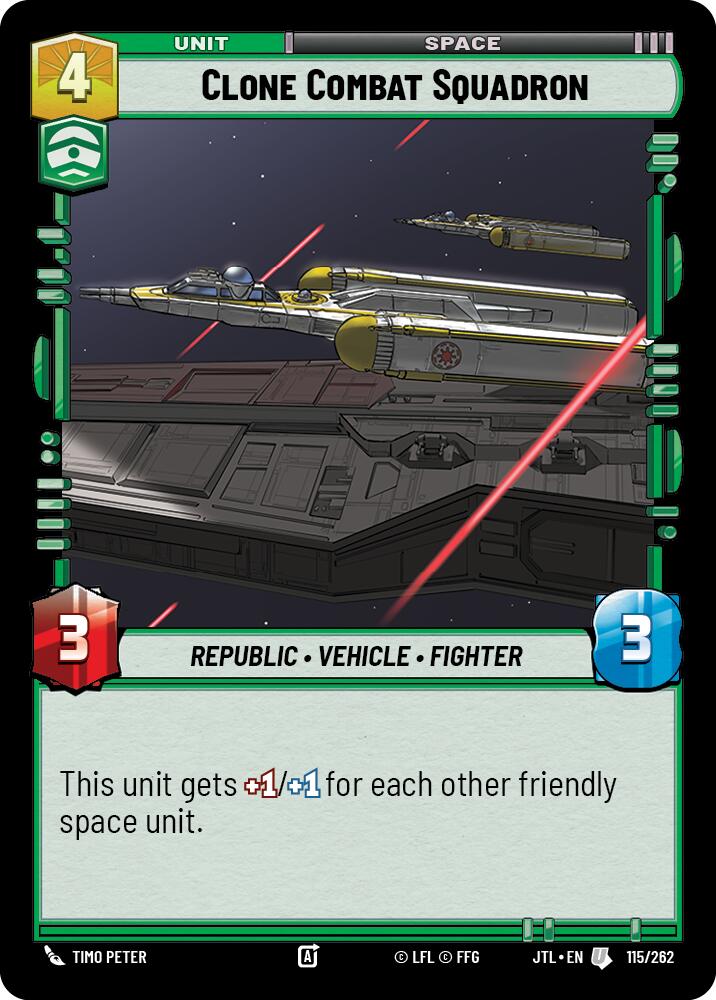 Clone Combat Squadron (115/262) (115/262) [Jump to Lightspeed]