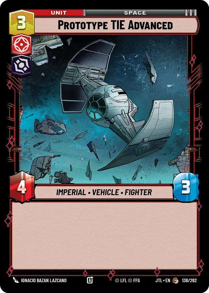 Prototype TIE Advanced (136/262) (136/262) [Jump to Lightspeed]