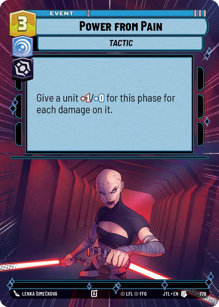 Power from Pain (776) (Hyperspace Foil) (776) [Jump to Lightspeed]
