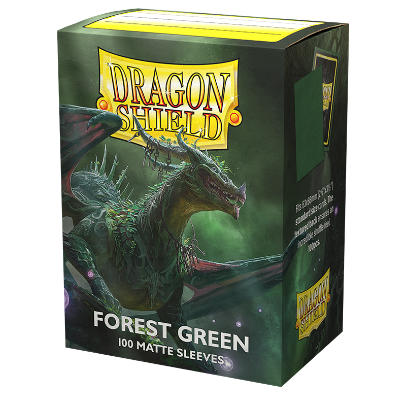 Dragon Shield: Standard 100ct Sleeves (Matte) - Forest Green