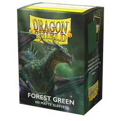 Dragon Shield: Standard 100ct Sleeves (Matte) - Forest Green