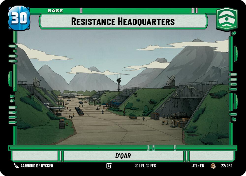Resistance Headquarters // TIE Fighter (022/262 // T01/T04) (022/262 // T01/T04) [Jump to Lightspeed]