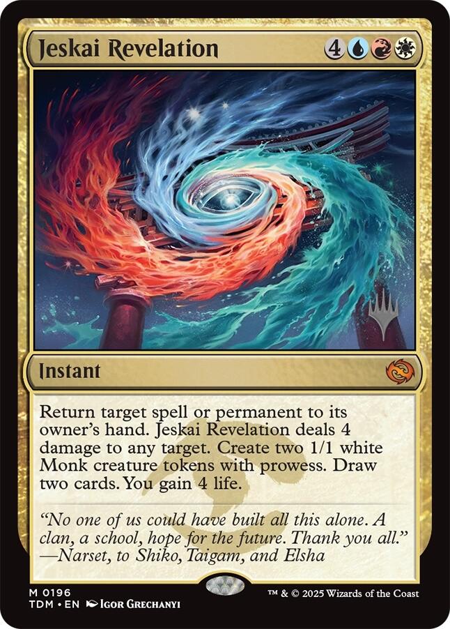 Jeskai Revelation (Promo Pack) [Tarkir: Dragonstorm Promos]