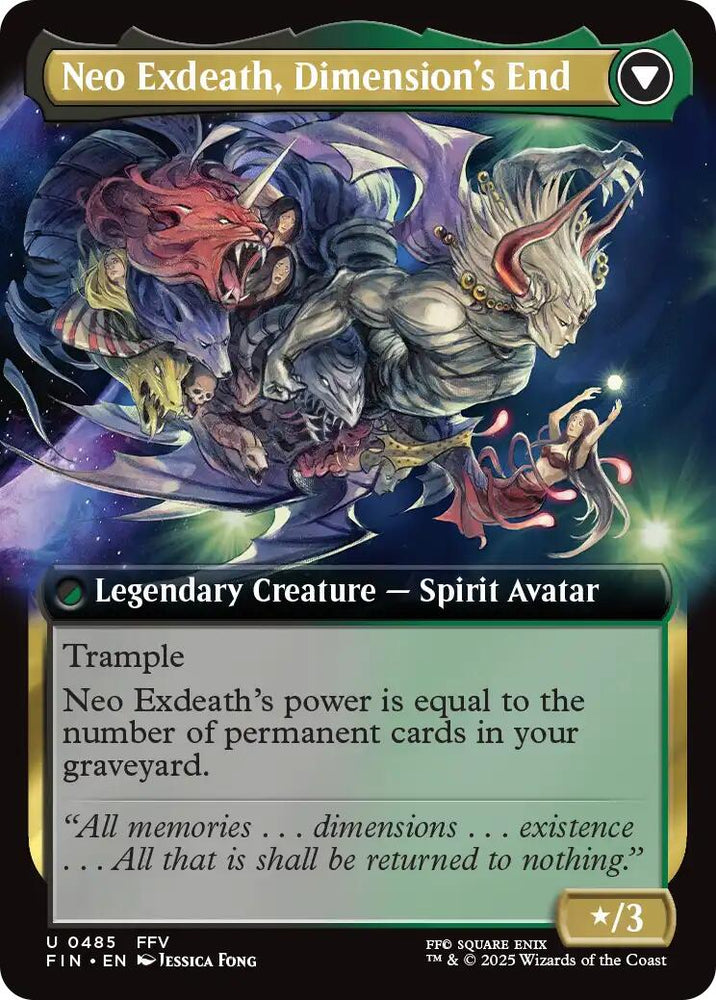 Exdeath, Void Warlock // Neo Exdeath, Dimension's End (Extended Art) [FINAL FANTASY]