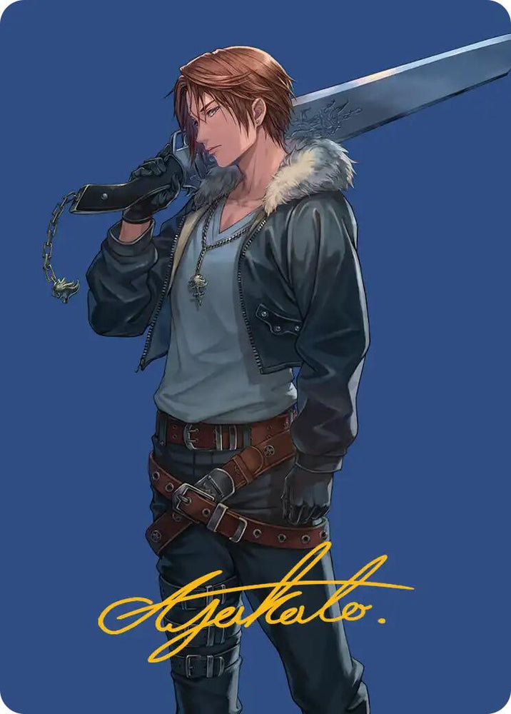 Squall, SeeD Mercenary Art Card (Gold-Stamped Signature) [FINAL FANTASY Art Series]