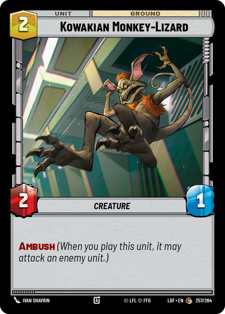 Kowakian Monkey-Lizard (257/264) (257/264) [Legends of the Force]