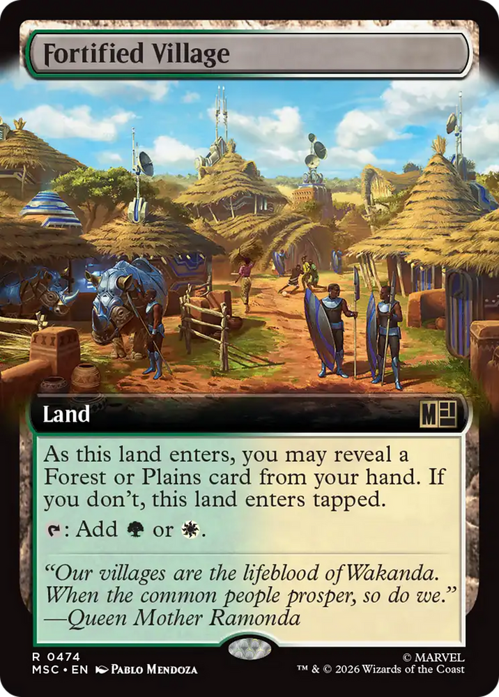 Fortified Village (Extended Art) [Marvel Super Heroes Commander]