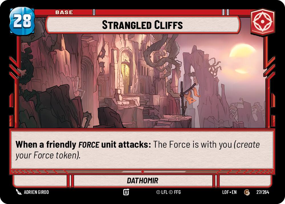 Strangled Cliffs // Force (027/264 // T03/T03) (027/264 // T03/T03) [Legends of the Force]