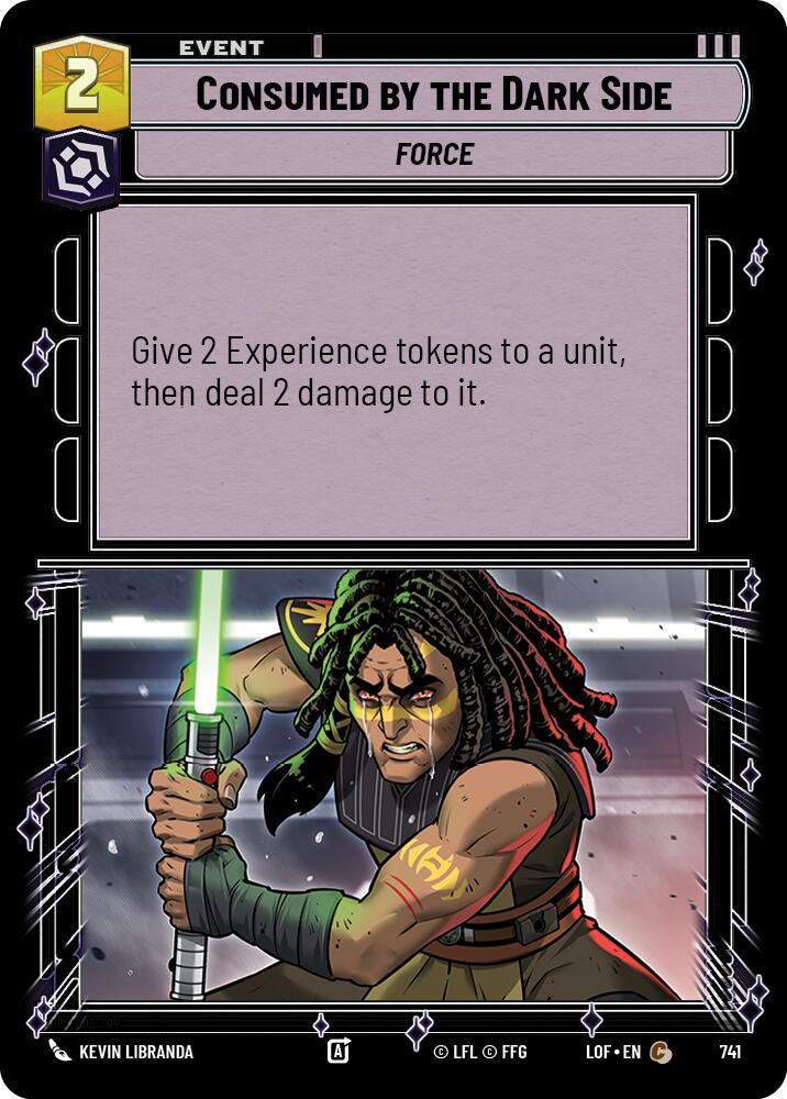 Consumed by the Dark Side (741) (Foil) (741) [Legends of the Force]