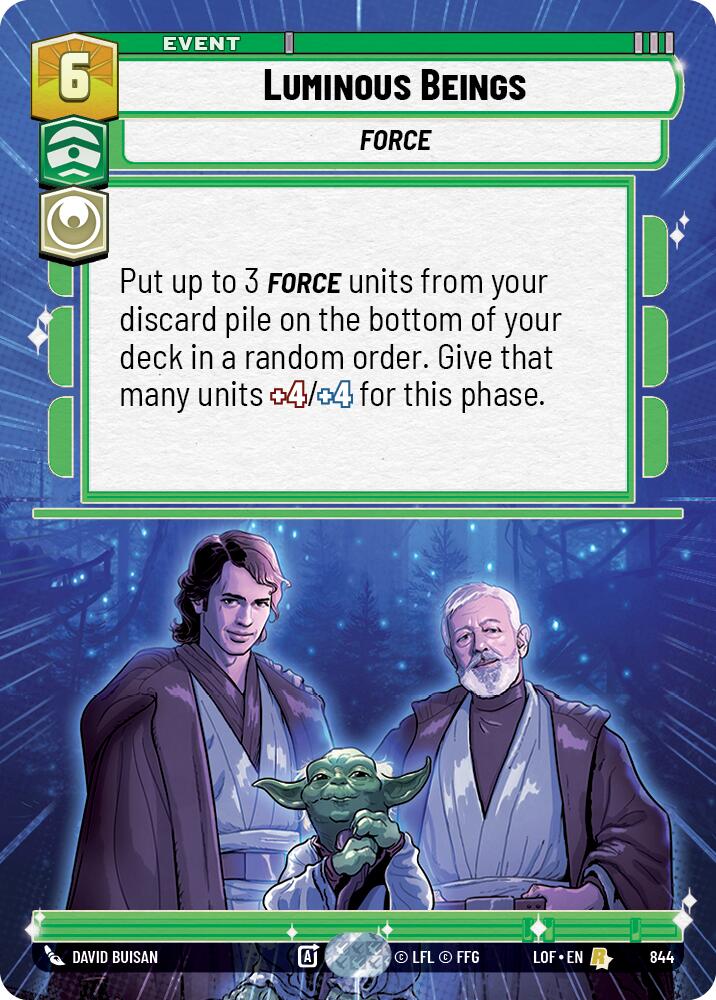 Luminous Beings (844) (Hyperspace Foil) (844) [Legends of the Force]