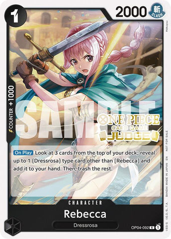 Rebecca (OP04-092) (Judge Pack Vol. 6) [One Piece Promotion Cards]