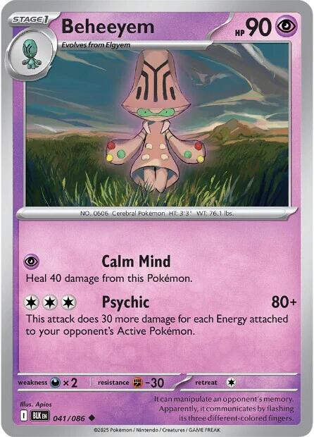 Beheeyem (041/086) [Scarlet & Violet: Black Bolt]