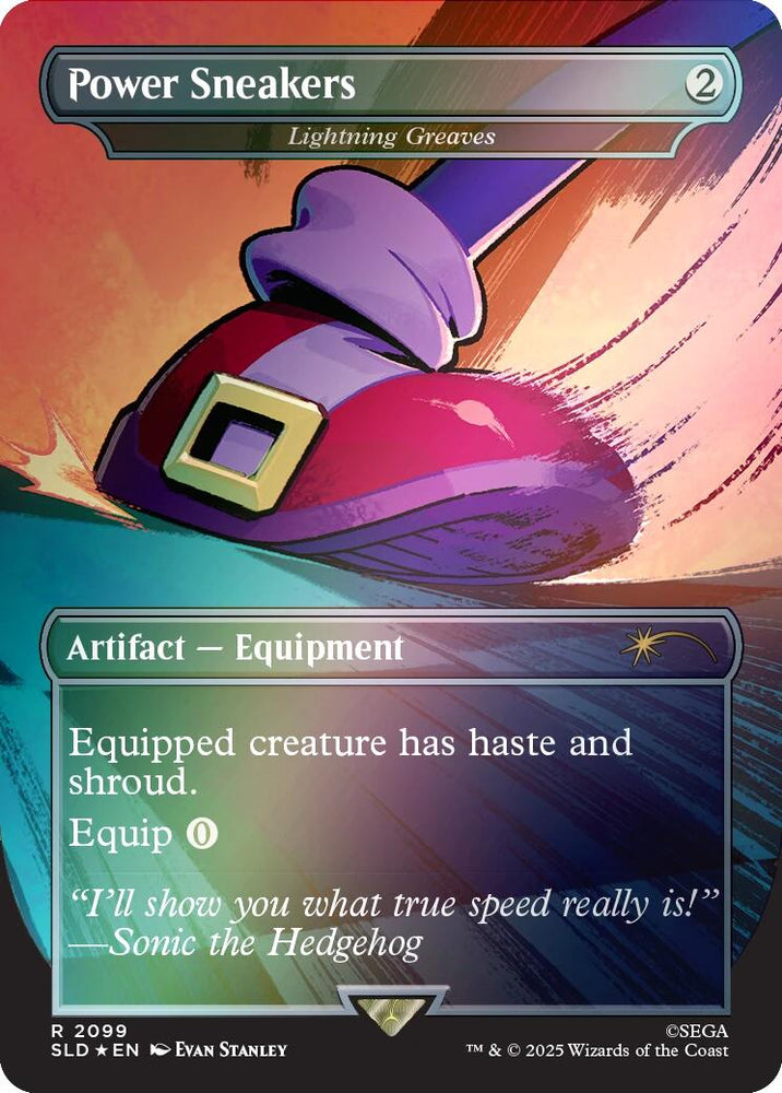 Power Sneakers - Lightning Greaves (Rainbow Foil) [Secret Lair Drop Series]