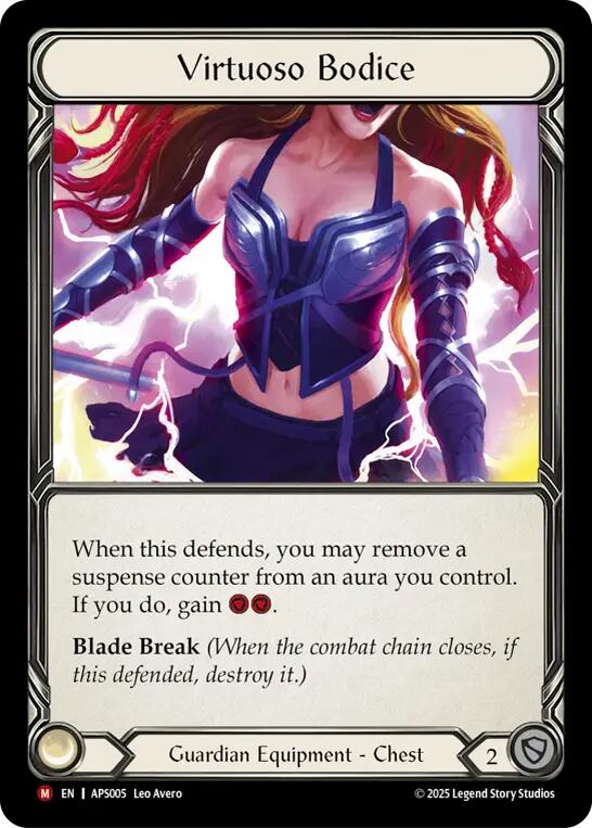 Virtuoso Bodice [APS005] (Armory Deck: Pleiades)  Rainbow Foil