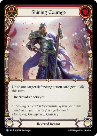 Shining Courage [SUP034] (Super Slam)  Rainbow Foil