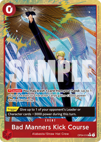 Bad Manners Kick Course (OP04-016) (Alternate Art) [Premium Booster -The Best- Vol. 2]