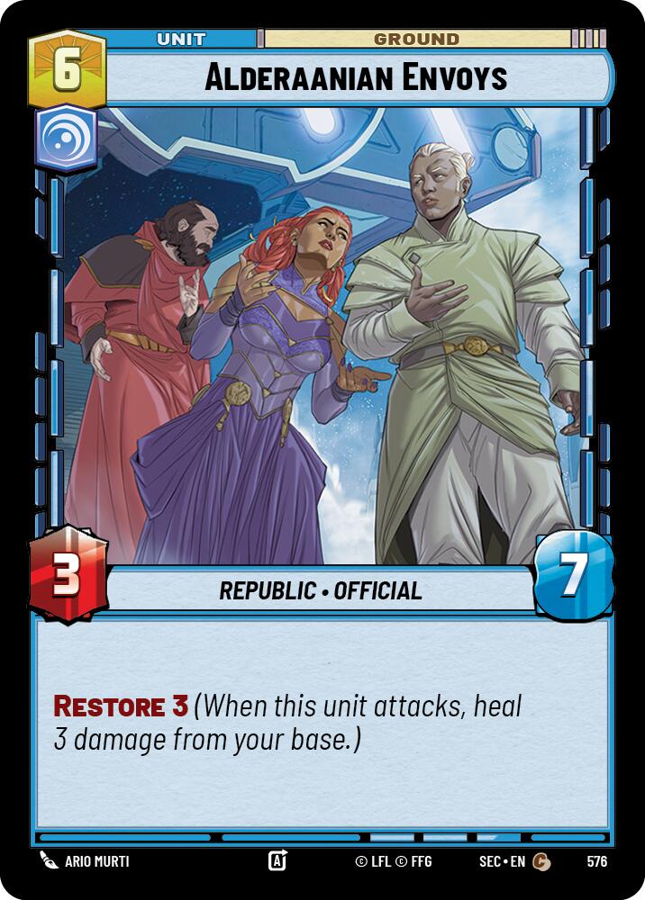 Alderaanian Envoys (576) (Foil) (576) [Secrets of Power]