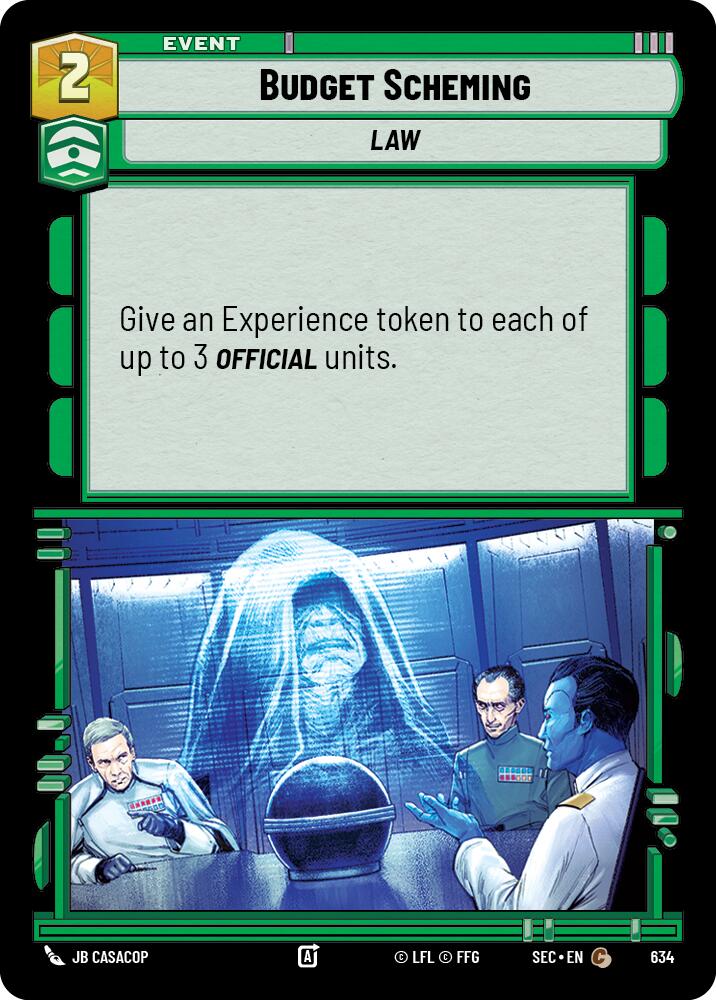 Budget Scheming (634) (Foil) (634) [Secrets of Power]