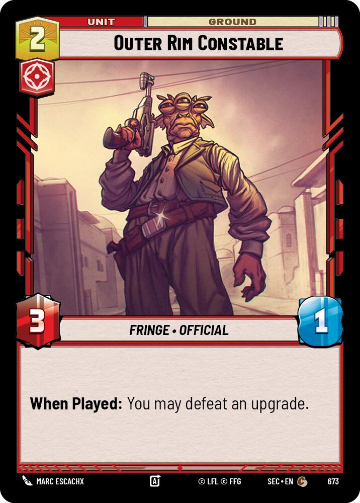 Outer Rim Constable (673) (Foil) (673) [Secrets of Power]