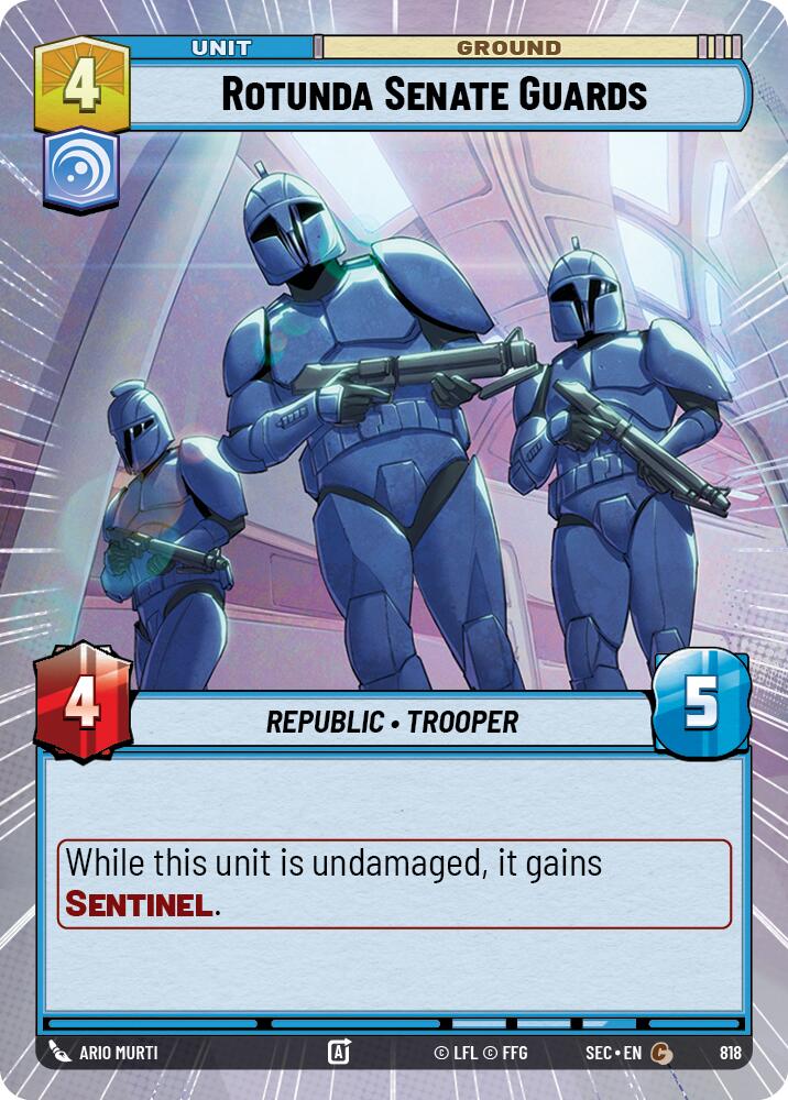 Rotunda Senate Guards (818) (Hyperspace Foil) (818) [Secrets of Power]