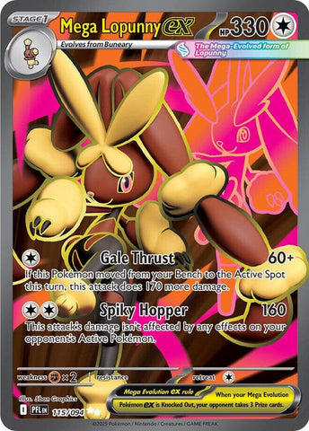 Mega Lopunny ex (115/094) [Mega Evolution: Phantasmal Flames]