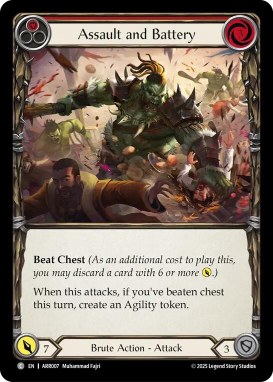 Assault and Battery (Red) [ARR007] (Armory Deck: Rhinar)