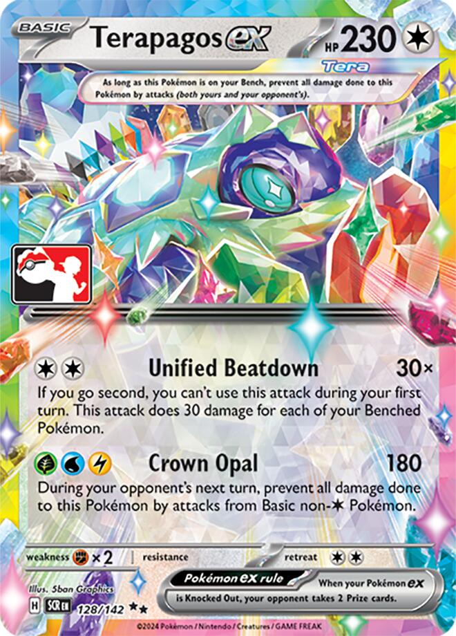 Terapagos ex (128/142) (Series 7) [Prize Pack Series Seven]