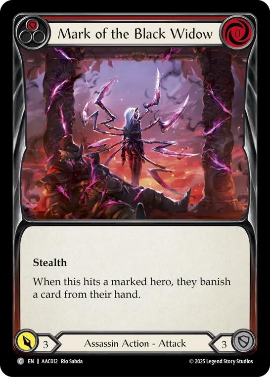 Mark of the Black Widow (Red) [AAC012] (Armory Deck: Arakni)