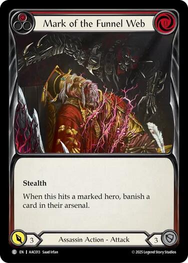 Mark of the Funnel Web (Red) [AAC013] (Armory Deck: Arakni)