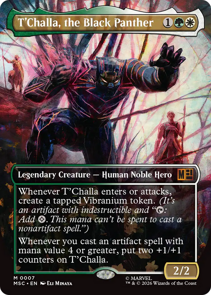 T'Challa, the Black Panther (Borderless) [Marvel Super Heroes Commander]