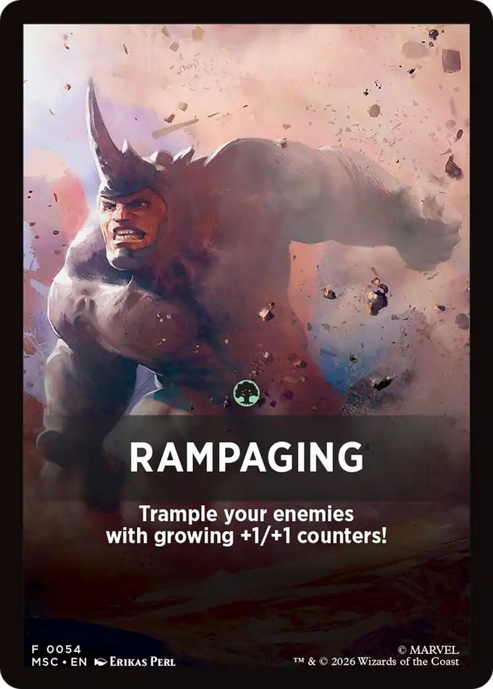Rampaging Theme Card [Marvel Super Heroes Commander]