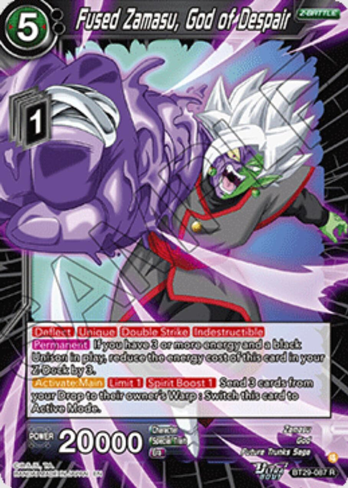 Fused Zamasu, God of Despair (BT29-087) [Fearsome Rivals]
