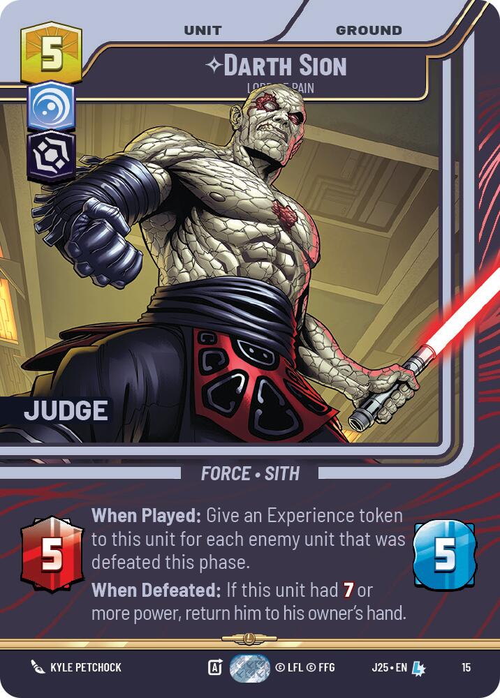 Darth Sion - Lord of Pain (15) (15) [Judge Promos]